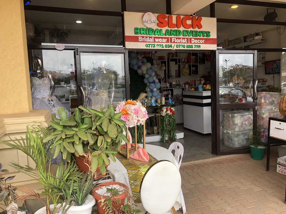 Slick Bridal And Events Uganda. Services: Bridal Wear, Bridal Gowns And Maids Dresses, Event Decor, Florist in Kampala Uganda. Ugabox.com