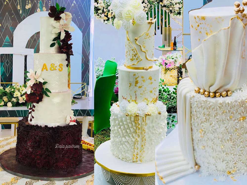 Wedding Cakes/Give Away Cakes in Kampala Uganda. Baking Services in Uganda. Cakes Company in Uganda-Dala Cakes And Pastries. Ugabox