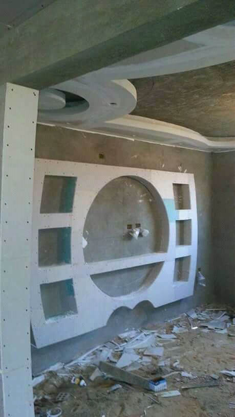 Gypsum Board TV Unit Design and Light Installation in Kampala Uganda, Interior Design and Home Decor Gypsum Board Design, Electrical Light Installation in Uganda, Gypsum Board Construction in Uganda, Festali Investments U Ltd, Ugabox