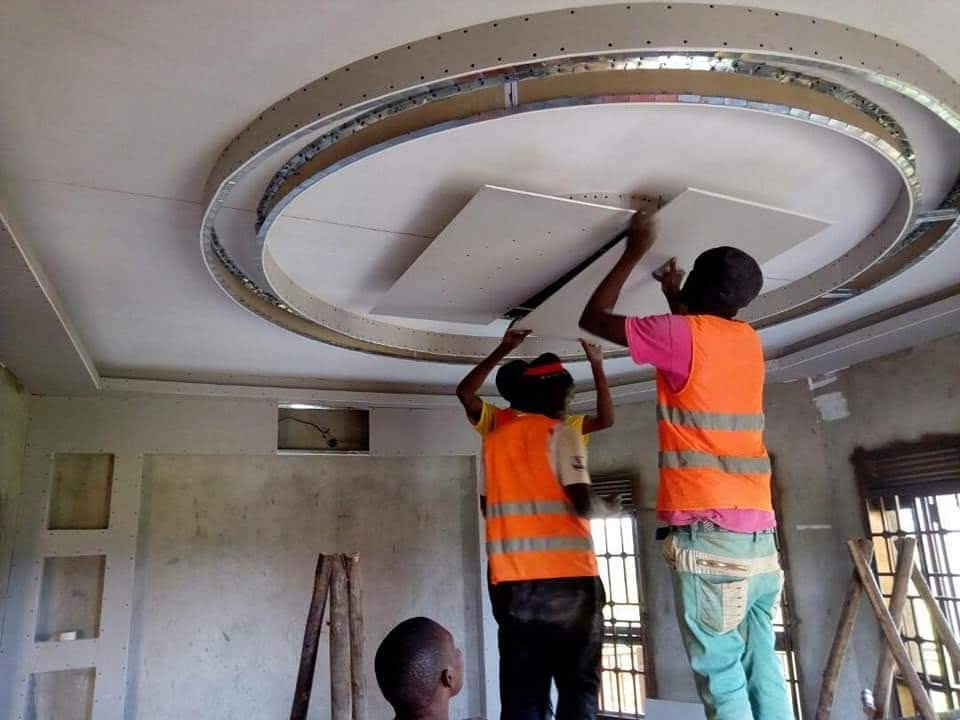 Gypsum Design in Uganda. Gypsum Ceiling Design | Interior Design Services Ceilings, Partitions, Display Units, Gypsum Board Ceiling Design, Construction Works: Interior and Exterior Design, Oldvoi Uganda Limited, Ugabox