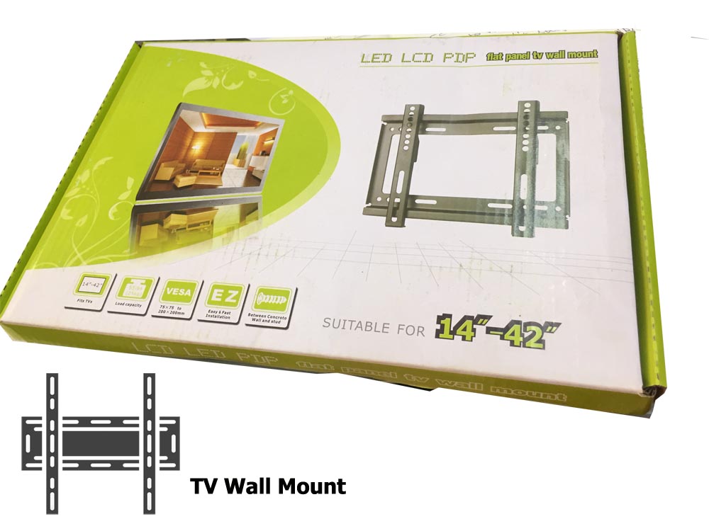 TV Wall Mount Uganda/LED LCD PDP Flat Panel TV Wall Mount (14-42 inches) For Sale in Kampala Uganda, Electronics Shop in Uganda, Home Entertainment, Electronics/Satellite Equipment Supplier in Uganda, The Satellite Shop Uganda, Ugabox