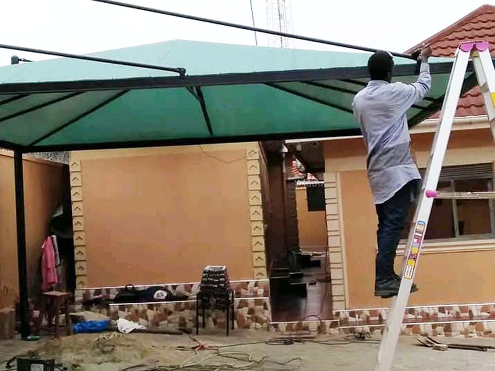 Carports/Car Shades in Uganda. Steel And Metal Carports Uganda, Metal Welding And Fabrication in Kampala Uganda. Metal Engineering Works, Metal Welders, Steel Fabrication, Metal Fabrication in Kampala Uganda, MI Engineering Concepts Ltd, Ugabox