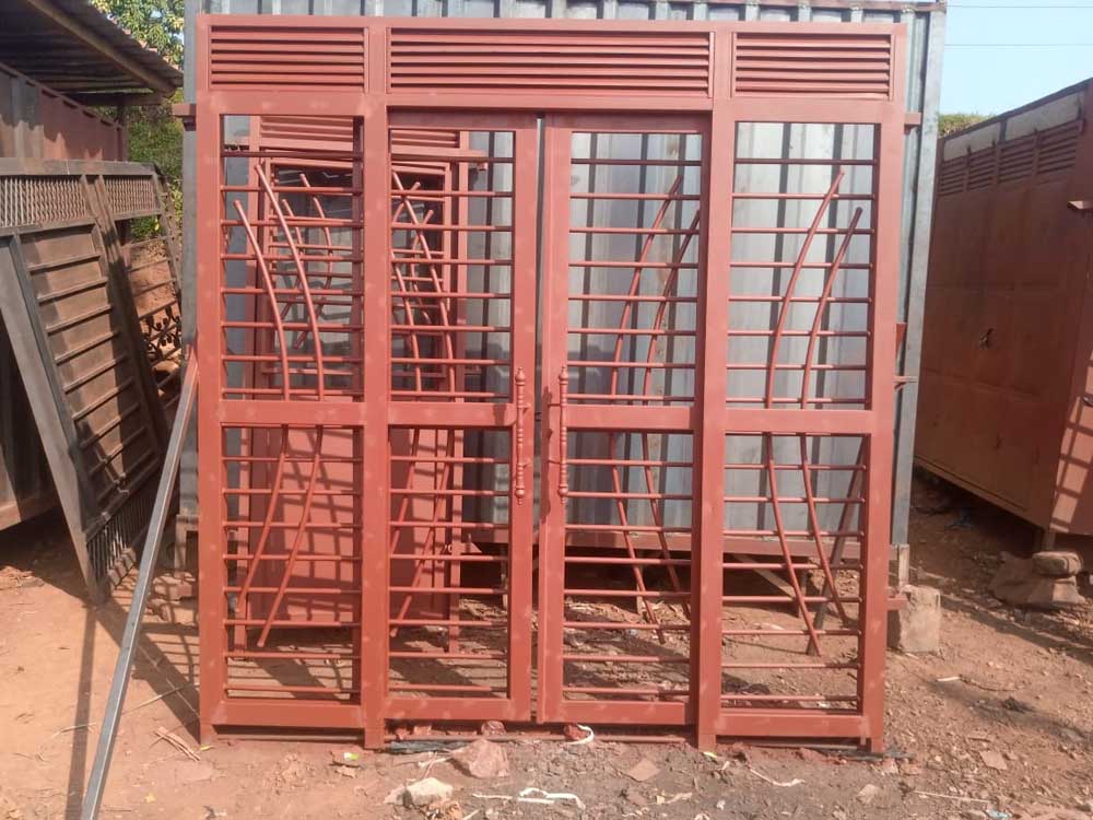 Sliding Door in Kampala Uganda. Steel, Metal Welding And Fabrication in Kampala Uganda. Metal Engineering Works, Metal Welders, Steel Fabrication, Metal Fabrication in Kampala Uganda, MI Engineering Concepts Ltd, Ugabox