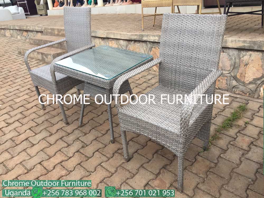 Outdoor Furniture for Sale in Uganda, Garden/Outdoor Furniture in Kampala Uganda. Home, Hotel, Restaurant/Bar Balcony Patio Furniture Uganda, Resin Wicker, Makers/Producers of All Weather Wicker Furniture in Uganda. Chrome Outdoor Furniture Uganda Product, Ugabox