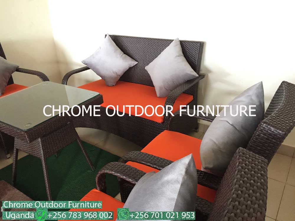 Outdoor Furniture for Sale in Uganda, Garden/Outdoor Furniture in Kampala Uganda. Home, Hotel, Restaurant/Bar Balcony Patio Furniture Uganda, Resin Wicker, Makers/Producers of All Weather Wicker Furniture in Uganda. Chrome Outdoor Furniture Uganda Product, Ugabox