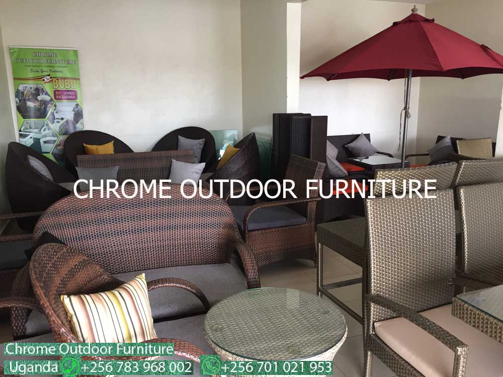 Outdoor Furniture for Sale in Uganda, Garden/Outdoor Furniture in Kampala Uganda. Home, Hotel, Restaurant/Bar Balcony Patio Furniture Uganda, Resin Wicker, Makers/Producers of All Weather Wicker Furniture in Uganda. Chrome Outdoor Furniture Uganda Product, Ugabox