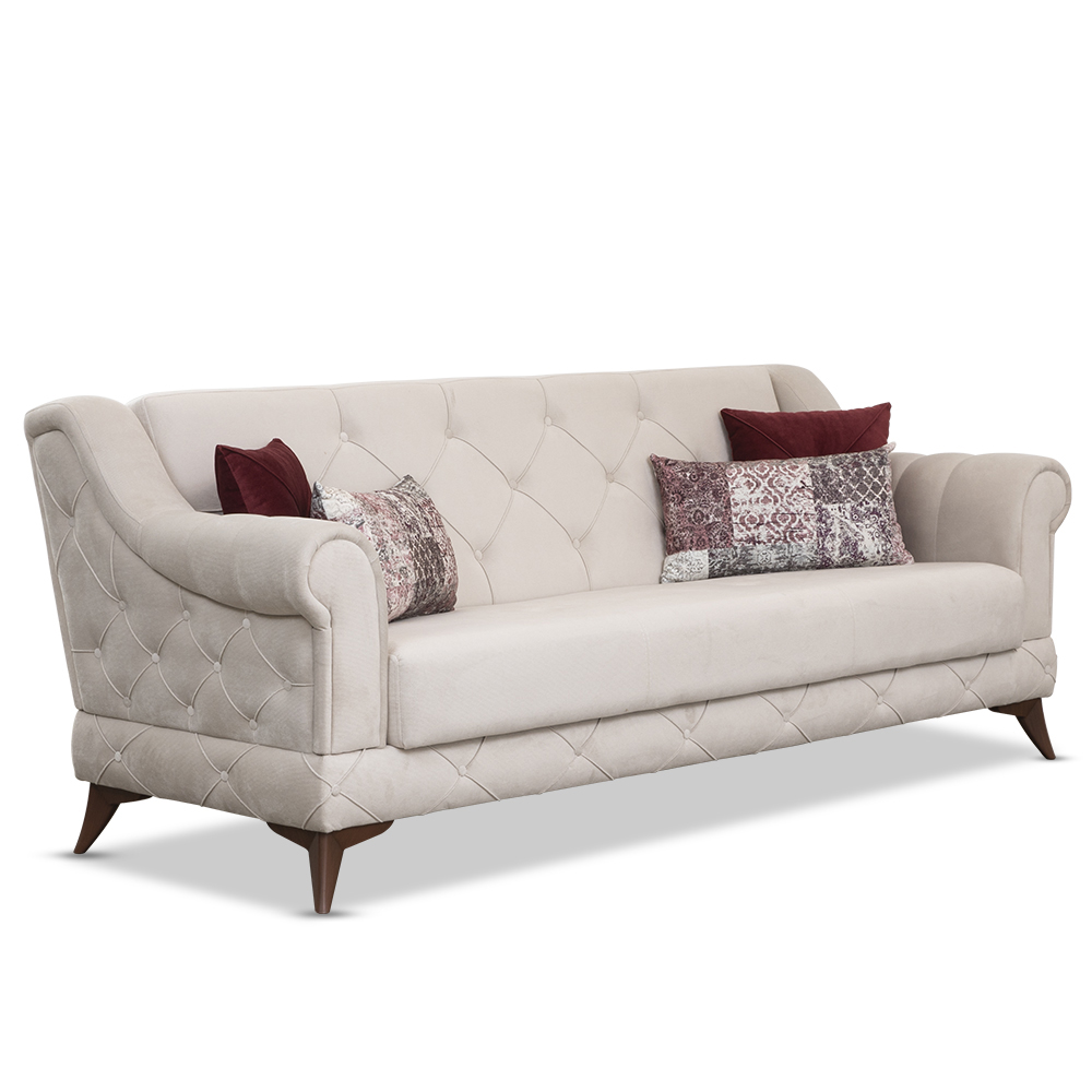 Perla 3 Seater Fabric Sofa-Cream, Sofa Furniture for Sale in Kampala Uganda, Office and Home Furniture in Uganda, Hotel Furniture Shop in Kampala Uganda, Danube Home Uganda, Ugabox