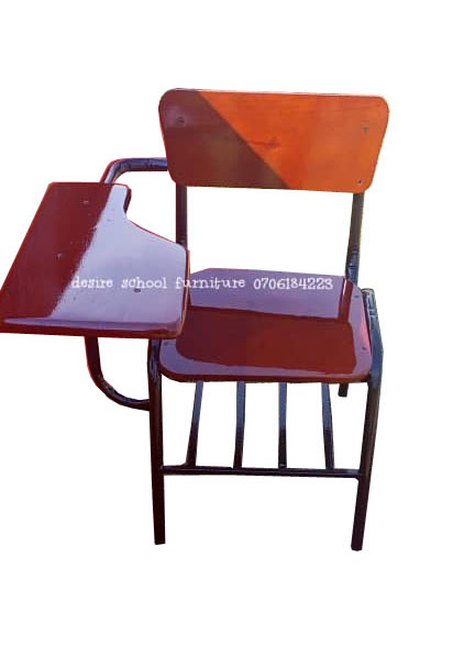 School Chair With Rest Arm/Writing Platform in Kampala Uganda, School Furniture Supplier in Uganda for Nursery/Kindergarten, Primary, Secondary, Universities/Higher Institutions of Learning (Tertiary Institutions) Kampala Uganda, School Furniture in Wood Works And Metal Works, Desire School Furniture Uganda, Ugabox