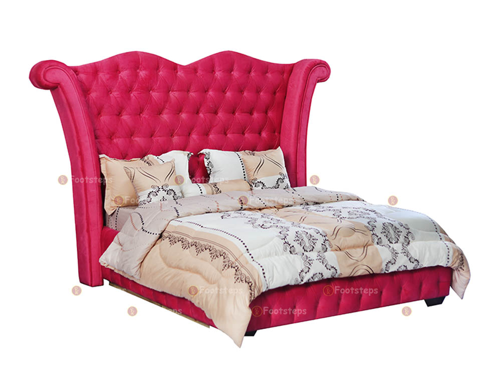 Pink Upholstered Bed for Sale in Kampala Uganda, Bedroom Furniture, Hotel Furniture, Home Furniture, Office Furniture in Uganda, Home Furniture Shop in Kampala Uganda. Footsteps Furniture Company Uganda, Ugabox
