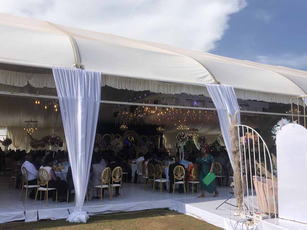 Wedding Reception Venue/Wedding Gardens in Kampala Uganda. Create Your Dream Wedding or Party Event Amidst Lush Gardens/Trees. Corporate Event Venue, Outdoor Wedding Venue, Bridal Gardens And Picnic Gardens, Party Venue, Event Venue for Private And Public Functions: Wedding Venue, Introduction Venue, and Birthday Parties Venue, Kuhingira/Give Away Ceremony Venue, Baby Showers And Bridal Showers Venue in Kampala. For Booking/Reservation Contact Akamwesi Gardens Management Located at Akamwesi Shopping Mall in Kyebando Along Gayaza Road in Kampala Uganda. Ugabox