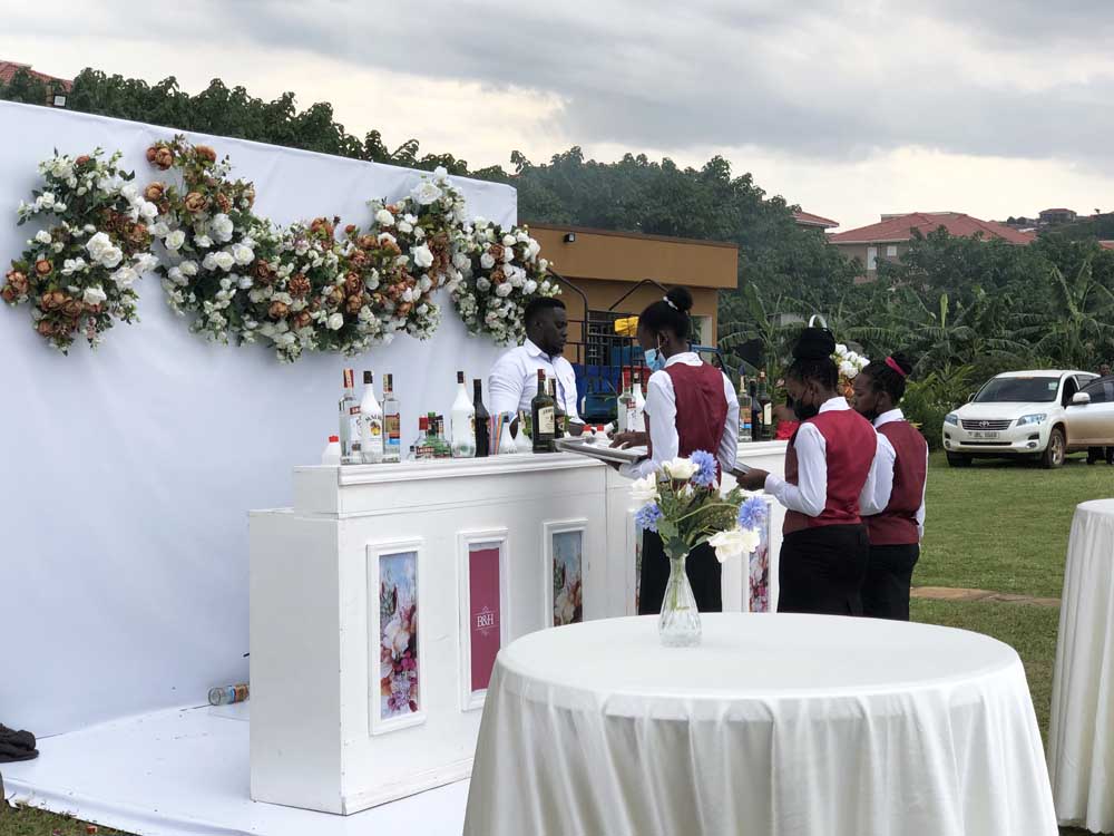 Kigo Gardens Uganda. Services: Wedding Gardens, Wedding Reception Venue, Bridal Gardens, Party Venue, Music Festival Venue, Events Venue in Uganda. Wedding Reception Decoration By Palette Events Uganda. Kigo Gardens Location: Inbetween Kigo Prisons and Mirembe Villas Kigo near Serena Hotel Kigo, Enroute Kajjansi-Munyonyo Speke Resort Kampala Entebbe Express Highway, Central Uganda, Wakiso District, Uganda. Ugabox