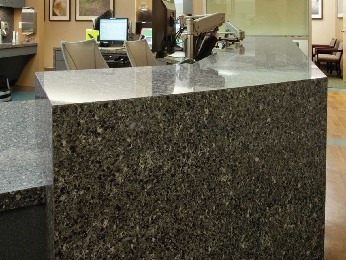 Granite/Marble Reception Desk/Counter/Worktop Installation Services in Kampala Uganda. Luxury Hotel And Office Stone Design And Installation Company in Uganda. Stone Design And Build, Installation, Granite/Marble Slabs-Tiles And Flooring Materials Supply in Uganda: Varni Granite, Marble And Terrazzo Uganda, Ugabox