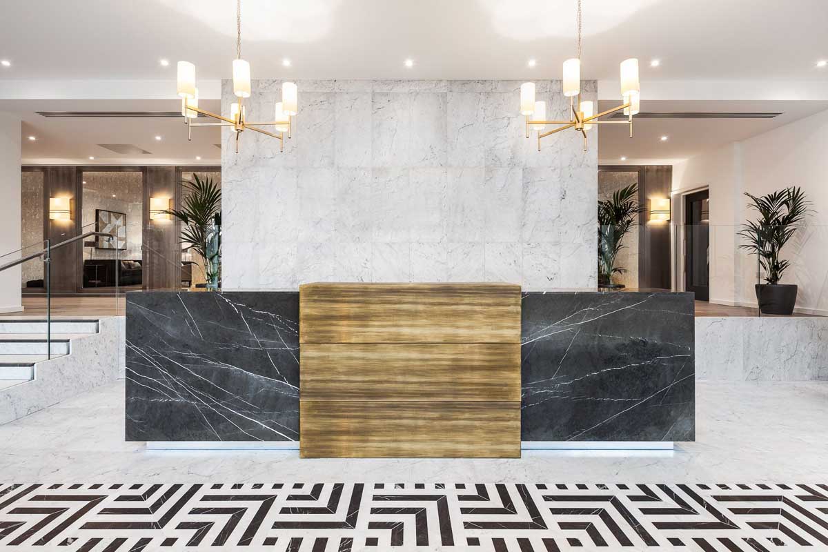 Granite/Marble Reception Desk/Counter/Worktop Installation Services in Kampala Uganda. Luxury Hotel And Office Stone Design And Installation Company in Uganda. Stone Design And Build, Installation, Granite/Marble Slabs-Tiles And Flooring Materials Supply in Uganda: Varni Granite, Marble And Terrazzo Uganda, Ugabox