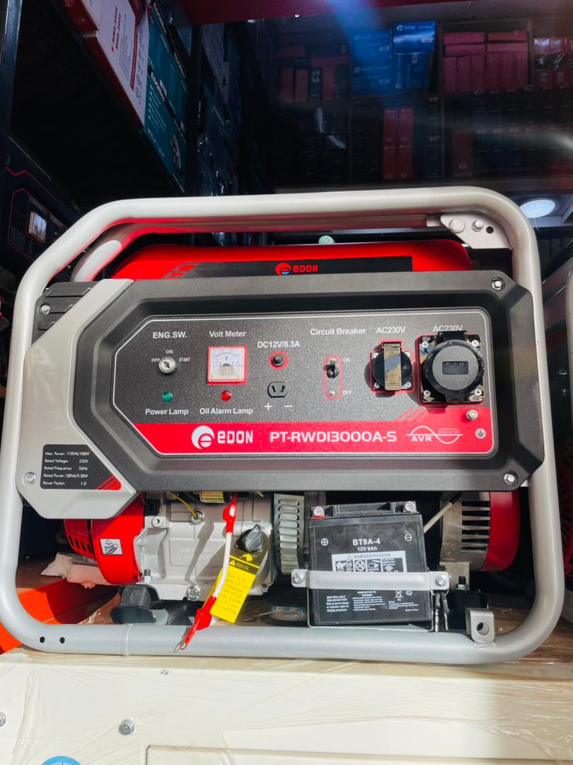 11KVA/11KW Petrol Generator Edon Brand, Industrial Plugs, Automatic Voltage Regulator With Wheels and Handles Key Start, Petrol Engine 13HP 50/60hz Heavy Duty Engine For: Sound/Music Systems, Apartment, Schools, Churches For Sale Kampala Uganda. Generators For Electricity/Power Supply Uganda. Machine World Uganda for all your power generators and backup power equipment supplies in Kampala Uganda, East Africa: Kigali-Rwanda, Nairobi-Mombasa-Kenya, Juba-South Sudan, DRC Congo, Tanzania. Ugabox