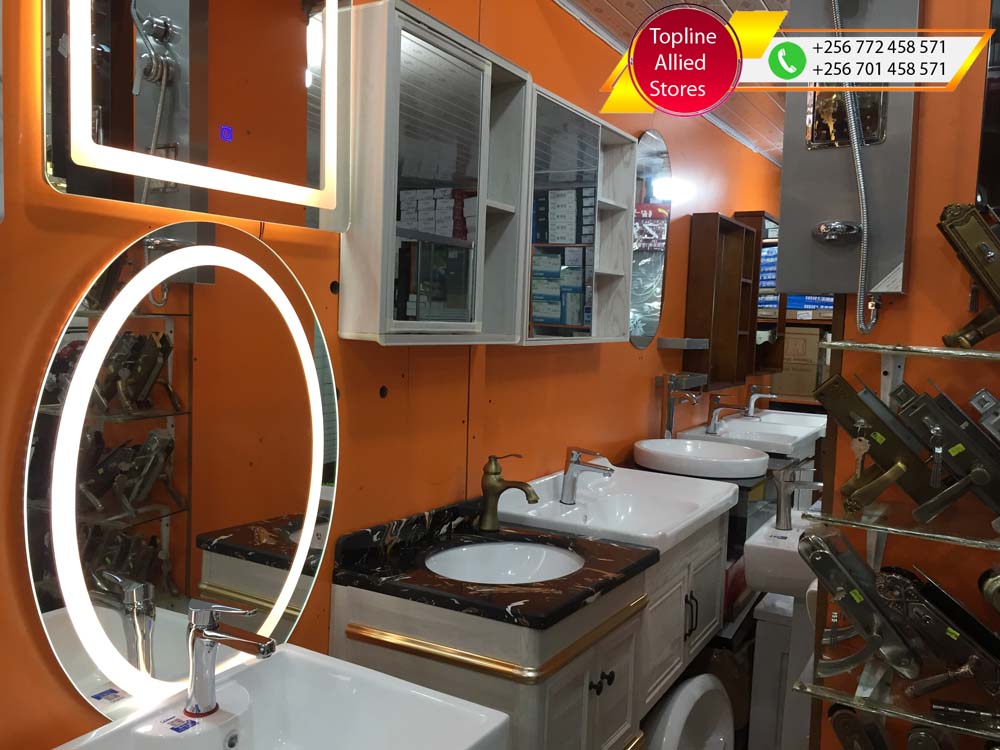 Sanitaryware in Uganda, Toilet & Bathroom Fittings and Accessories in Uganda, Topline Allied Stores Uganda for Supply of: Plumbing Materials, Building Materials, Kitchen Furnishing, Tiles, Ceramics and General Hardware in Nakasero Kampala Uganda, Ugabox