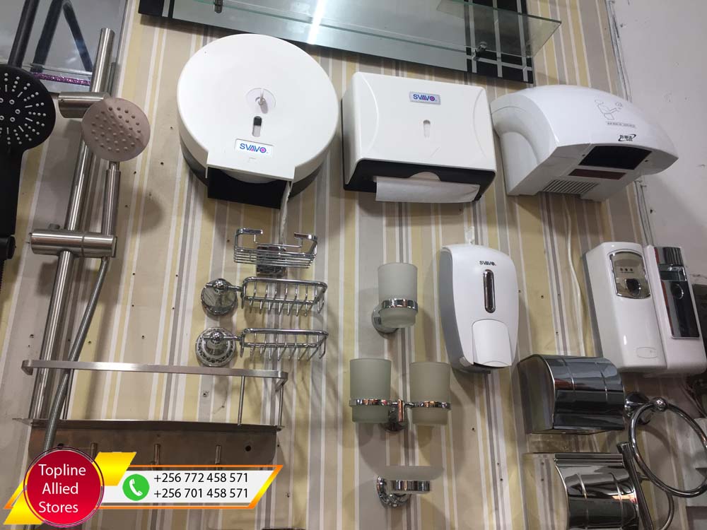 Sanitaryware in Uganda, Toilet & Bathroom Fittings and Accessories in Uganda, Topline Allied Stores Uganda for Supply of: Plumbing Materials, Building Materials, Kitchen Furnishing, Tiles, Ceramics and General Hardware in Nakasero Kampala Uganda, Ugabox