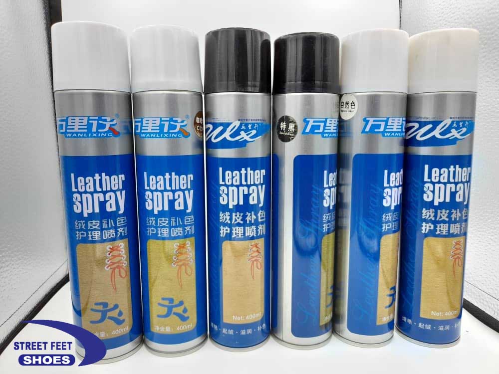 Leather Spray in Uganda, Shoe Spray for Sale in Kampala Uganda. Supplied by Street Feet Shoes Uganda, Ugabox