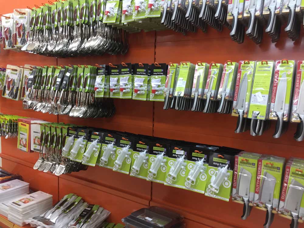 Kitchenware Section, Well Stocked Supermarket in Uganda, Master Supermarket, Ntinda Shopping Centre, Kampala Uganda