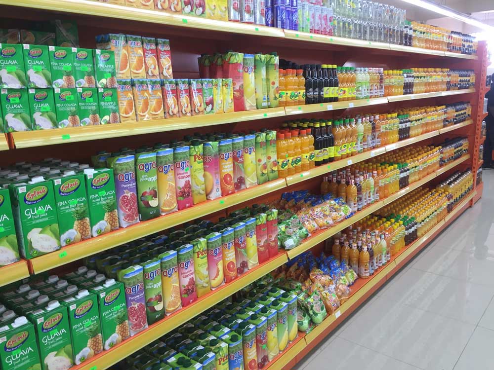 Juice Section, Soft Drinks, Well Stocked Supermarket in Uganda, Master Supermarket, Ntinda Shopping Centre, Kampala Uganda