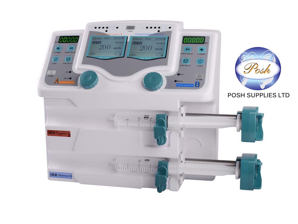 Double Syringe Pumps for Sale in Kampala Uganda. Theatre Equipment Uganda, Medical Supply, Medical Equipment, Hospital, Clinic & Medicare Equipment Kampala Uganda. Posh Supplies Limited Uganda, Ugabox