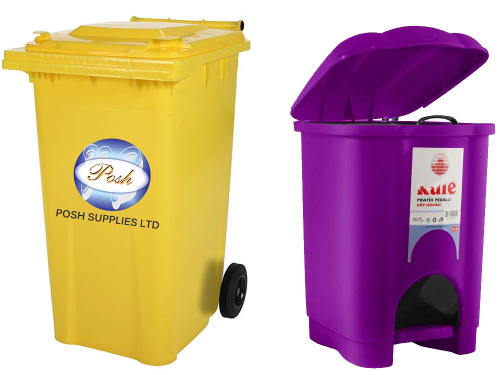 Plastic Waste Bins for Sale in Kampala Uganda. Plastic Trash Bins, Waste Disposal Equipment Uganda, Medical Supply, Medical Equipment, Hospital, Clinic & Medicare Equipment Kampala Uganda. Posh Supplies Limited Uganda, Ugabox