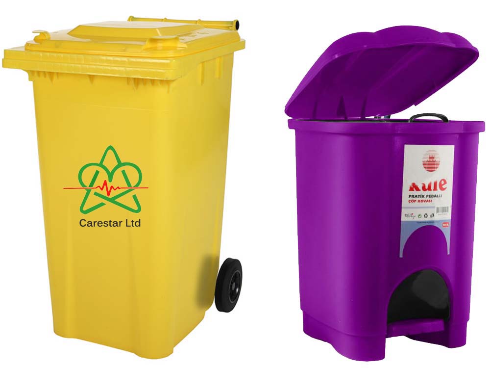 Plastic Waste Bins for Sale in Kampala Uganda. Plastic Trash Bins, Waste Disposal Equipment Uganda, Medical Supply, Medical Equipment, Hospital, Clinic & Medicare Equipment Kampala Uganda. CareStar Ltd Uganda, Ugabox