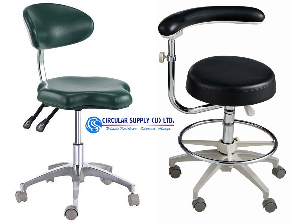 Dental Surgeons' Stools for Sale Kampala Uganda. Dental Equipment Uganda, Medical Supply, Medical Equipment, Hospital, Clinic & Medicare Equipment Kampala Uganda. Circular Supply Uganda, Ugabox