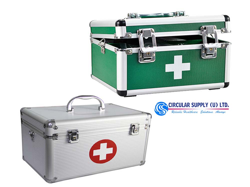 First Aid Boxes for Sale in Kampala Uganda. Emergency Medical Equipment, Emergency Kits, First Aid Boxes in Uganda, Medical Supply, Medical Equipment, Hospital, Clinic & Medicare Equipment Kampala Uganda, Circular Supply Uganda Ltd, Ugabox