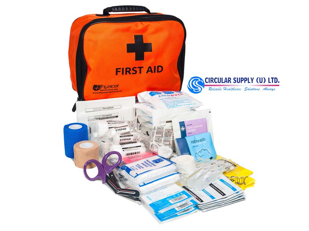First Aid Kits for Sale in Kampala Uganda. Emergency Medical Kits, First Aid Kits in Uganda, Medical Supply, Medical Equipment, Hospital, Clinic & Medicare Equipment Kampala Uganda, Circular Supply Uganda Ltd, Ugabox