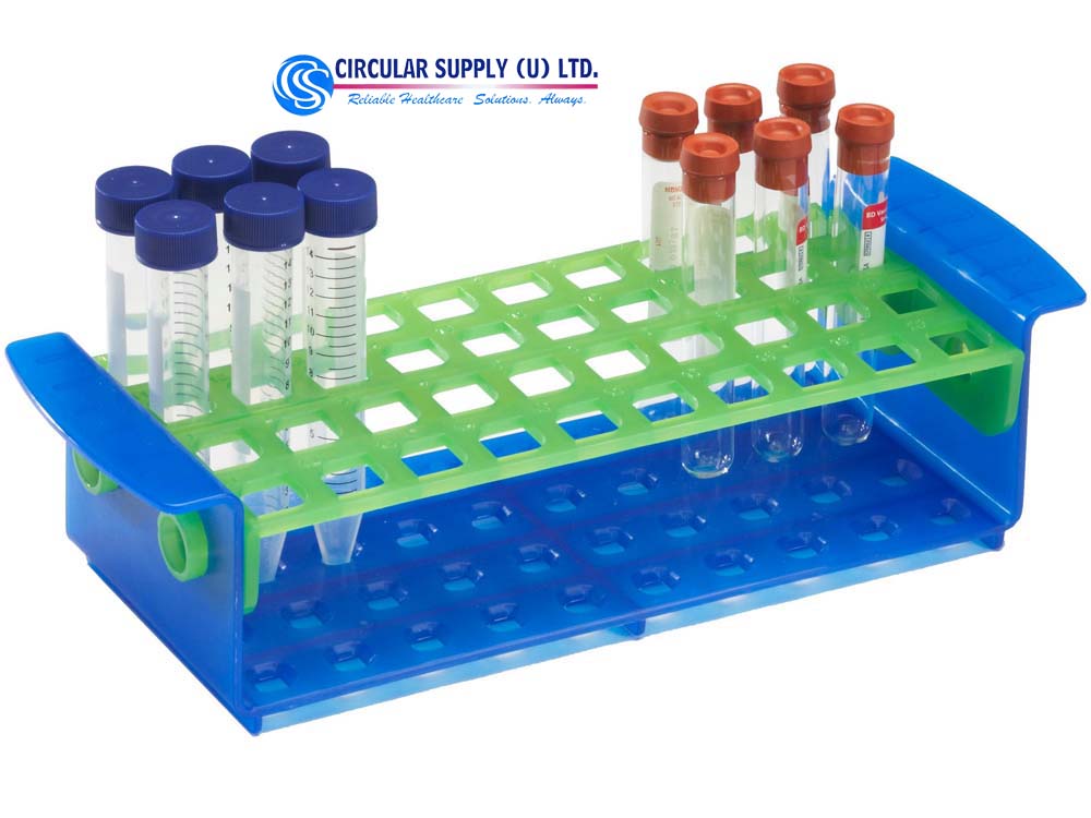 Racks for Test Tubes for Sale in Kampala Uganda. Lab, Laboratory Consumables Medical Devices and Equipment Uganda, Medical Supply, Medical Equipment, Hospital, Clinic & Medicare Equipment Kampala Uganda. Circular Supply Uganda, Ugabox