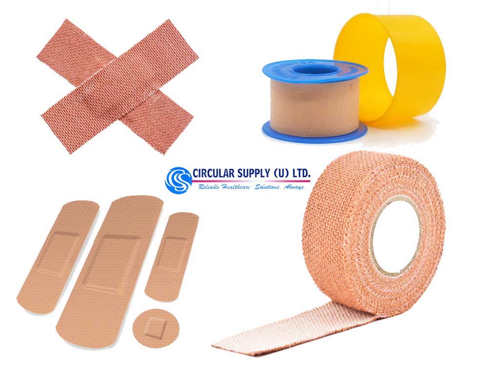 Adhesive Plasters for Sale in Kampala Uganda. Medical Consumables in Uganda, Medical Supply, Medical Equipment, Hospital, Clinic & Medicare Equipment Kampala Uganda, Circular Supply Uganda, Ugabox
