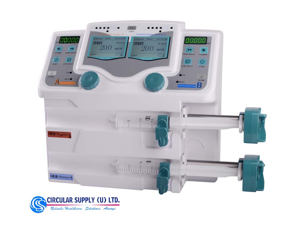 Double Syringe Pumps for Sale Kampala Uganda. Theatre Equipment Uganda, Medical Supply, Medical Equipment, Hospital, Clinic & Medicare Equipment Kampala Uganda. Circular Supply Uganda, Ugabox