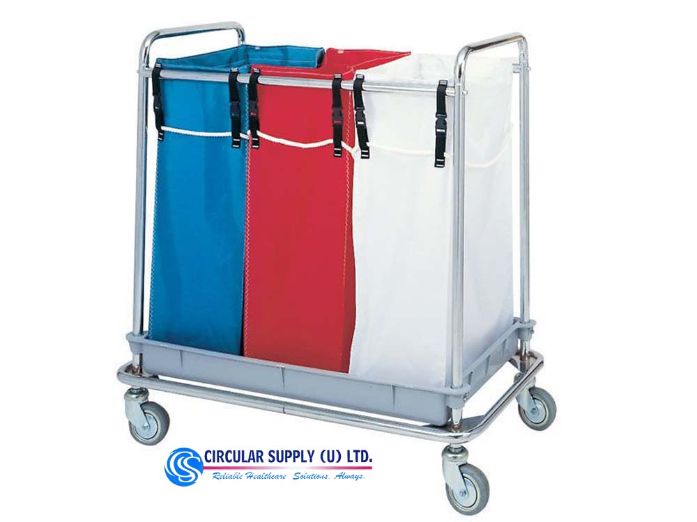 Dirty Linen Trolleys for Sale in Kampala Uganda. Waste Disposal Equipment Uganda, Medical Supply, Medical Equipment, Hospital, Clinic & Medicare Equipment Kampala Uganda. Circular Supply Uganda, Ugabox