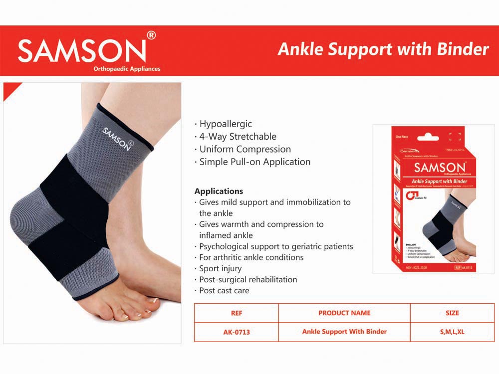 Ankle Binder Samson for Sale in Kampala Uganda. Orthopedics and Physiotherapy Appliances in Uganda, Medical Supply, Home Medical Equipment, Hospital, Clinic & Medicare Equipment Kampala Uganda. INS Orthotics Ltd Uganda, Ugabox