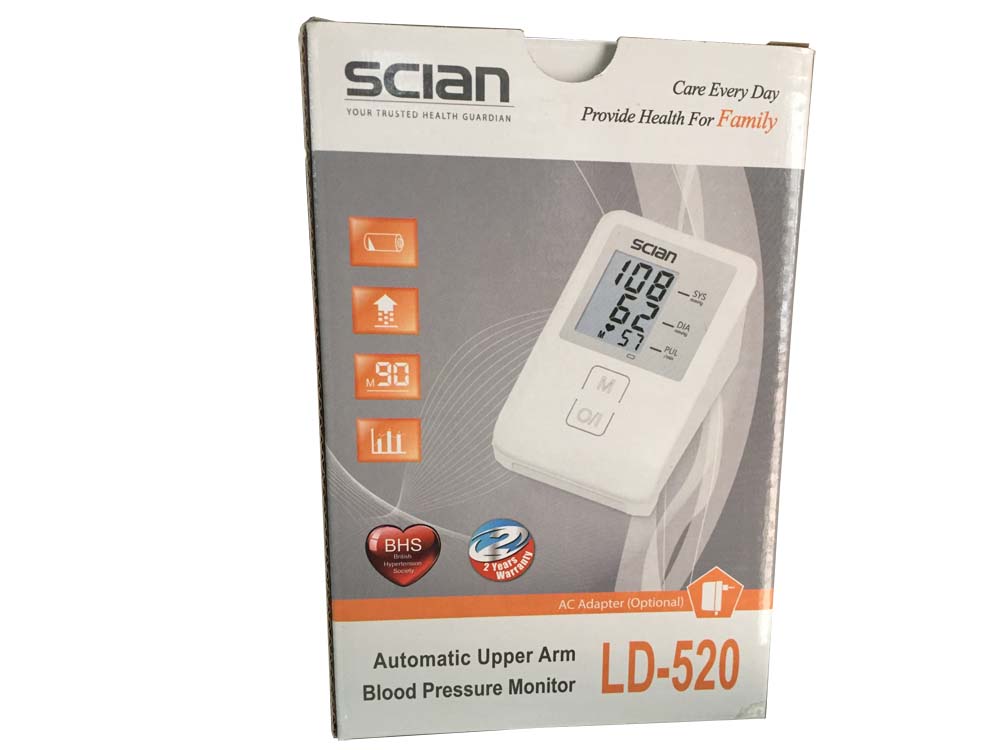 SCIAN Automatic Upper Arm Blood Pressure Monitor for Sale in Kampala Uganda. Upper Arm Blood Pressure Monitors in Uganda, Medical Supply, Medical Equipment, Hospital, Clinic & Medicare Equipment Kampala Uganda. Meridian Tech Systems Uganda, Ugabox