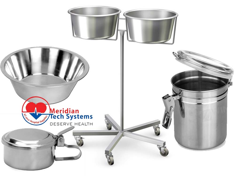 Stainless Steel Holloware for Sale in Kampala Uganda. Hospital, Clinic And Medical Holloware Uganda, Medical Supply, Medical Equipment, Hospital, Clinic & Medicare Equipment Kampala Uganda. Meridian Tech Systems Uganda, Ugabox