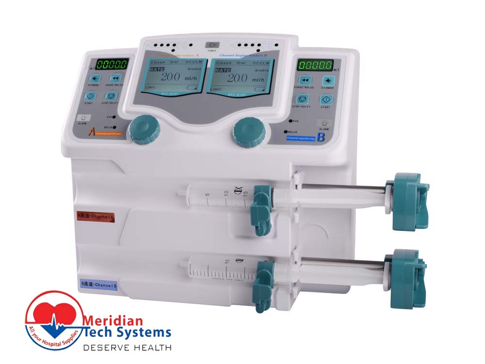 Double Syringe Pumps for Sale in Kampala Uganda. Theatre Equipment Uganda, Medical Supply, Medical Equipment, Hospital, Clinic & Medicare Equipment Kampala Uganda. Meridian Tech Systems Uganda, Ugabox