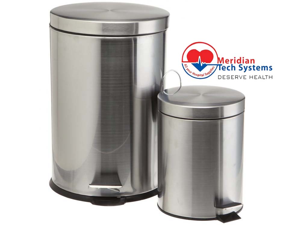 Stainless Steel Waste Bins for Sale in Kampala Uganda. Trash Cans, Waste Disposal Equipment Uganda, Medical Supply, Medical Equipment, Hospital, Clinic & Medicare Equipment Kampala Uganda. Meridian Tech Systems Uganda, Ugabox