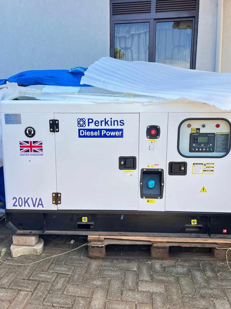 Generator Price Uganda. UGX: 25,000,000. 20KVA Perkins UK Diesel Power Industrial Generator Ideal For Shopping Malls, Shopping Arcades, Factories And Hospitals  for Sale in Kampala Uganda. Farm/Agricultural Power/Electricity Generating Equipment Uganda. Machine World Uganda For Generators and Agro Equipment. Importer, Supplier, Distributor, Assembler and Installer of Domestic and Industrial Generators, Agro/Agricultural Machinery in Kampala-Uganda, East Africa: Kigali-Rwanda, Juba-South Sudan, DRC-Congo. Power Generating Machinery, Ugabox Marketing Platform Uganda | Ugabox.com