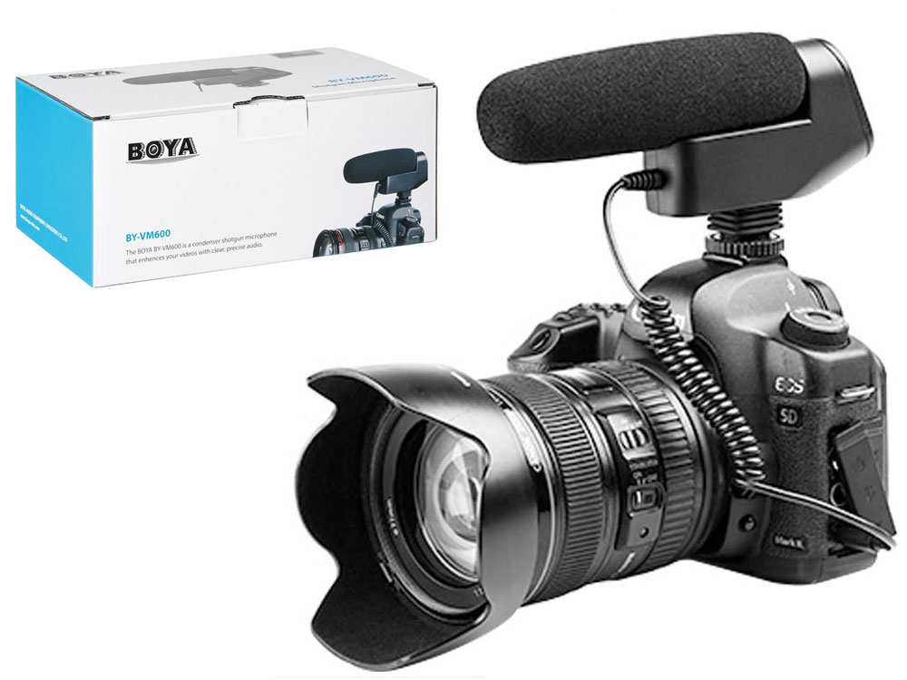 Boya BY-VM600 Shotgun Microphone for Sale in Uganda, Microphones & Sound Recording Accessories. Professional Photography, Film, Video, Cameras & Equipment Shop in Kampala Uganda, Ugabox