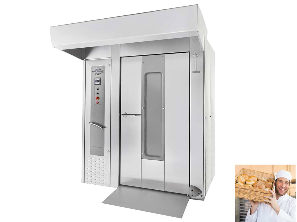 Macadams 120 Rotary Rack Oven for Sale in Kampala Uganda. Bakery Equipment, Macadams Baking Systems Uganda, Food Machinery And Air Conditioning Systems Supplier And Installer in Kampala Uganda. LM Engineering Ltd Uganda, Ugabox