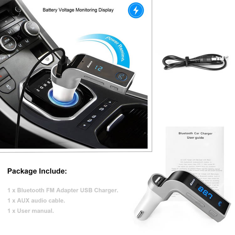 CarG7 Bluetooth Car Charger for Sale in Uganda. Bluetooth Car Charger for Smartphone, Pad, MP3, GPS Devices. Electronics Shop in Kampala Uganda, Ugabox