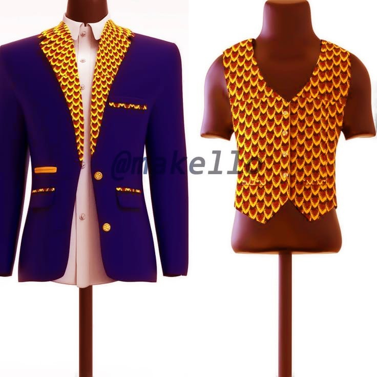 African Printed Men's Suit, 3 Piece Uganda, African Fashion Uganda, African Wear, African Prints, Kitenge Fashion Uganda, African Stylish Dresses in Uganda, African Design Fashion, At Makello Fashion Shop Kampala Uganda, Ugabox