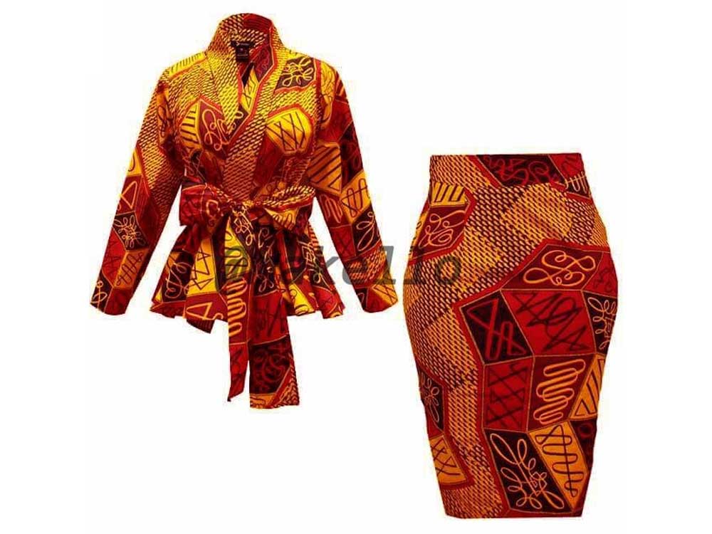 2 Piece Kitenge Wear Uganda (Body Hugging Skirt and Wrapper Coat), African Fashion Uganda, African Wear, African Prints, Kitenge Fashion Uganda, African Stylish Dresses in Uganda, African Design Fashion, At Makello Fashion Shop Kampala Uganda, Ugabox