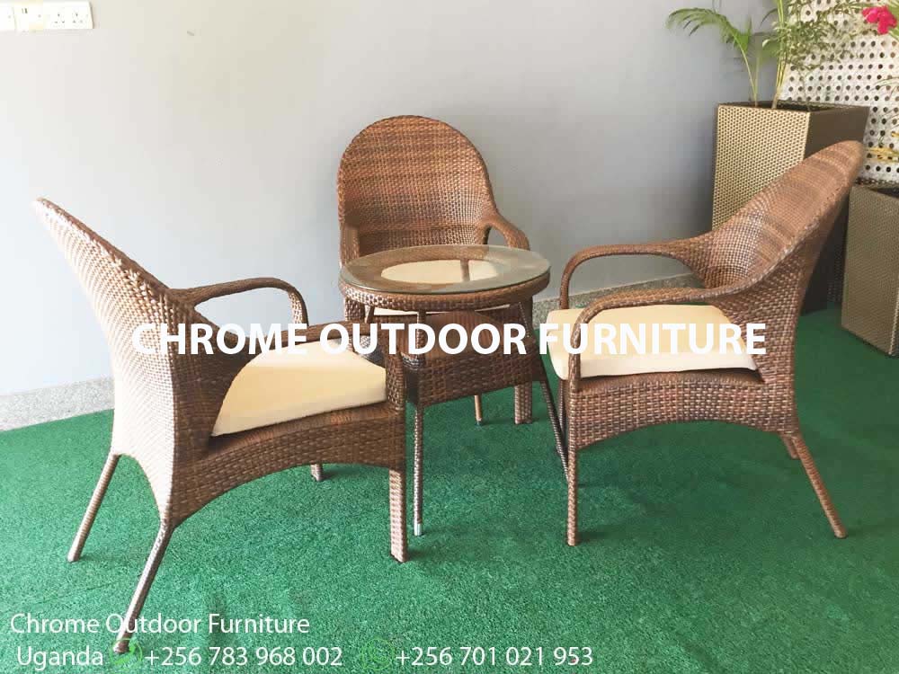 3 Outdoor Chairs & Coffee Table Uganda, Garden and Outdoor Furniture for Sale Kampala Uganda, Balcony, Patio Furniture Uganda, Resin Wicker, All Weather Wicker Uganda, Ugabox